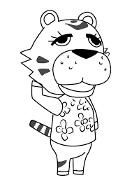 Animal crossing coloring pages for free