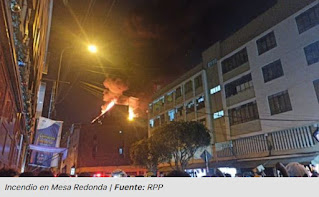 EN ESTOS MOMENTOS INCENDIO SE REGISTRA EN ALMACÉN DE PLÁSTICOS EN MESA REDONDA