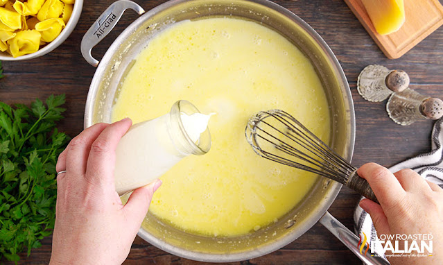 easy tortellini recipe adding cream