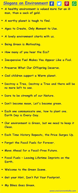 Slogans on the Environment
