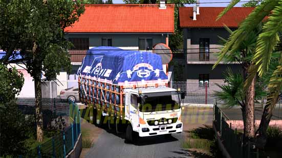 Mod Hino 500 + CARGOS V1 untuk ETS2 V1.42