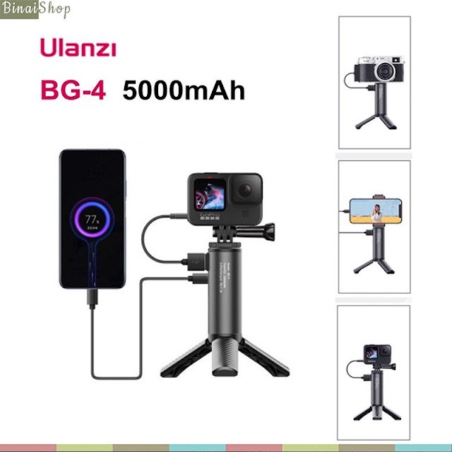 Ulanzi BG-4 - Tripod Tích Hợp Pin Sạc Dự Phòng 5000mAh