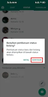 Cara Menyembunyikan Status WA Teman Atau Orang Lain