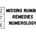 Remedies for Missing Numbers in Numerology and Lo Shu Grid.