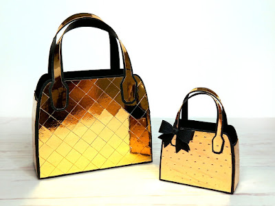 Gold Paper Handbags by Esselle Crafts