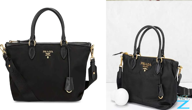 Prada Nylon Saffiano Black Ghw Bag