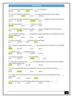 200 Preposition MCQs from FPSC PPSC SPSC Past Papers