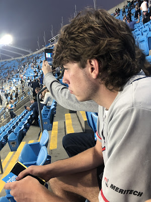 Profile pic of Josh watching the pregame warmups.