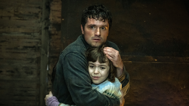 Josh Hutcherson and Piper Rubio in Five Nights at Freddy's Movie Screenshot