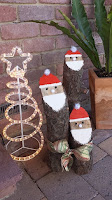 Ideas con troncos para Navidad