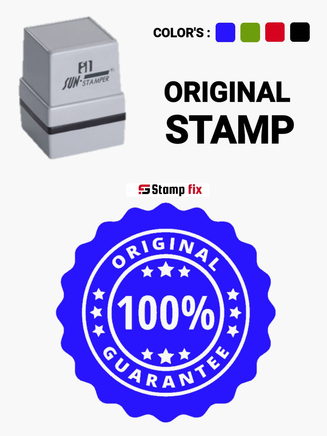 Original stamp, Self ink stamp, pre ink stamp, sun stamp, rubber stamp, nylon stamp, polymer stamp