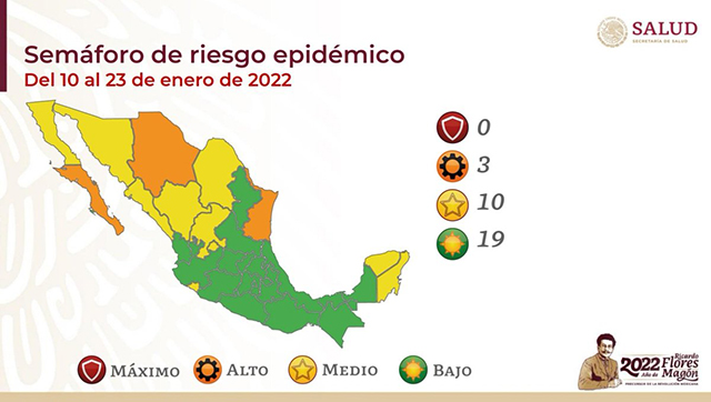 Yucatán pasa a Semáforo Amarillo COVID-19 por alto nivel de contagios