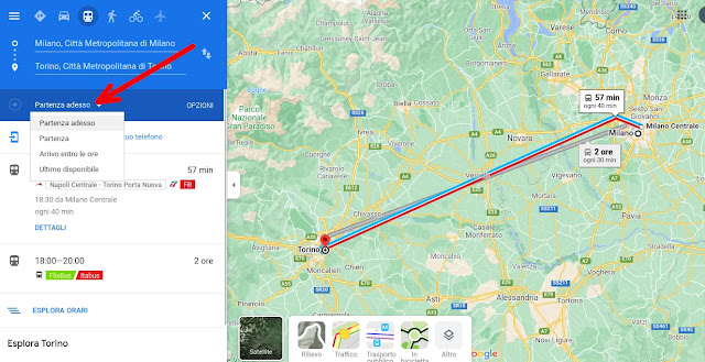 Crea il tuo percorso con Google Maps