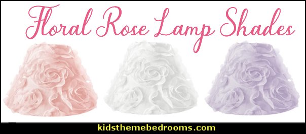 Floral Rose Lamp Shade Princess Vintage Boho Shabby Chic Luxury Glam