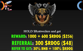 Rottweilers Airdrop of 1600 $RDOG Token worth $256 USD Into TrustWallet