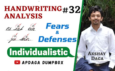 Handwriting Analysis #32: [Fears & Defences] (3/14) Individualistic | Graphology by APDaga