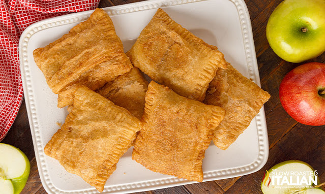 fried apple pie recipe on a plate