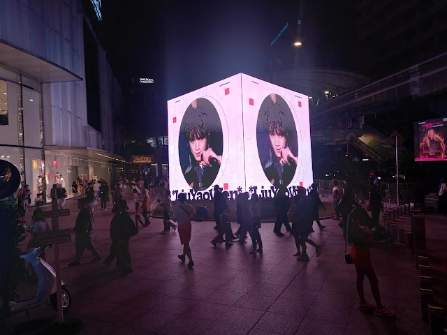 Fan Support Ad Liu Yao Wen 刘耀文应援广告 KL Golden Triangle Kuala Lumpur Digital OOH Advertising Malaysia Lot 10 Bukit Bintang The Cube Digital Screen Advertising