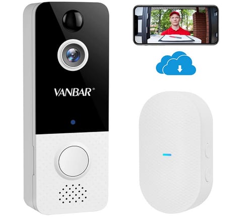 VANBAR T8-X1 1080P WiFi Video Doorbell Camera with Chime