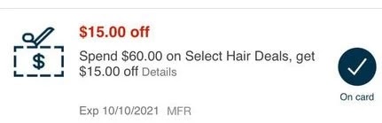 $15.00 Off $60.00 Big Hair Care CVS Instant Coupon (All CVS Couponers)
