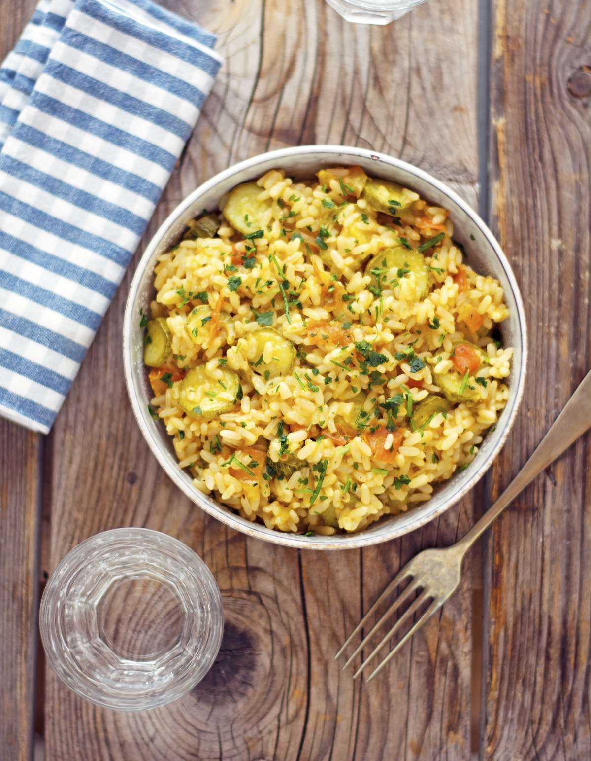 Easy Tomato and Zucchini Rice