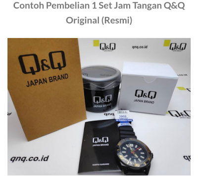 Cara Cek Keaslian Produk Jam Tangan Q&Q