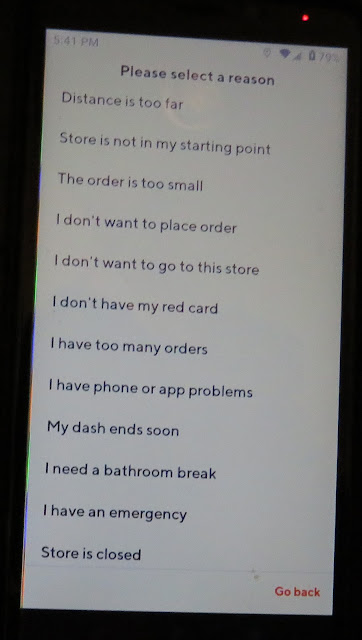 door dash app on phone screen