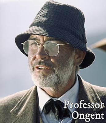 Sean Connery as Professor Henry Jones with the caption Professor Ongent