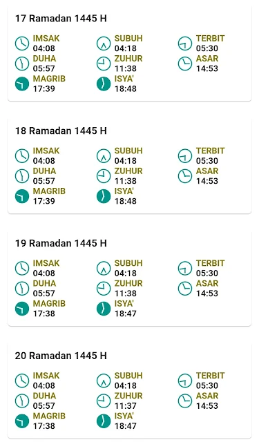 Jadwal Imsakiyah Ramadan 2024 Kabupaten Mojokerto Provinsi Jawa Timur