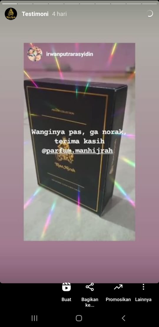 Testimoni Parfum Kasturi Man Hijrah