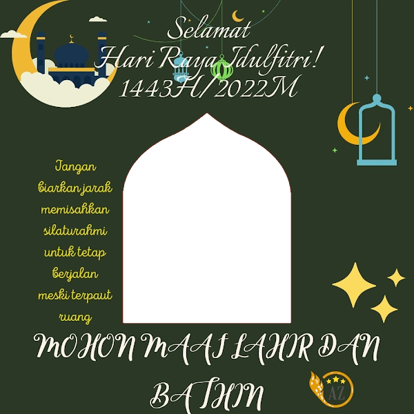 Link Twibbonize Ucapan Selamat Hari Raya Lebaran Idul Fitri 1443 Hijriyah 2022 Masehi id: idaz