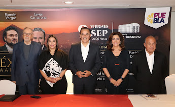 Fernando de la Mora, Javier Camarena y Ramón Vargas, en el Auditorio Metropolitano de Puebla.