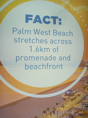 On Palm West Beach on Palm Jumeirah Island.