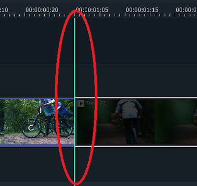 Garis Bantu Timeline Snap Filmora