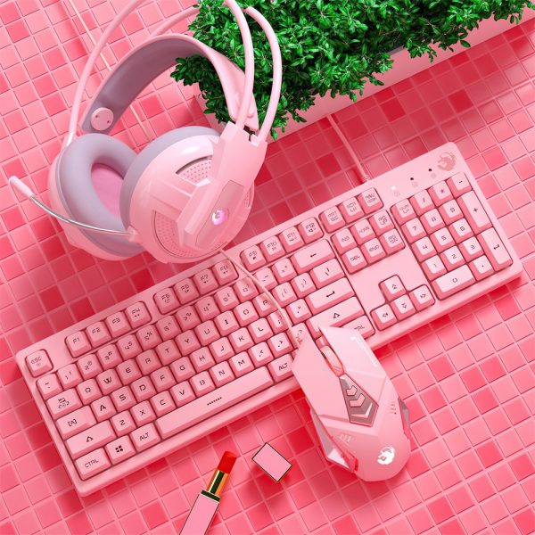 Gaming mouse keyboard and headset