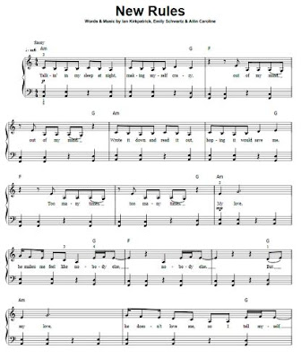 NEW RULES Piano Bladmuziek PDF