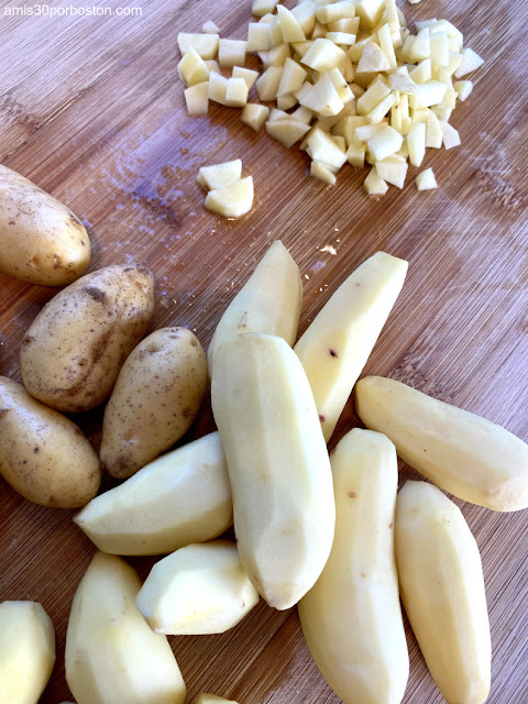 Receta de la New England Clam Chowder: Patatas