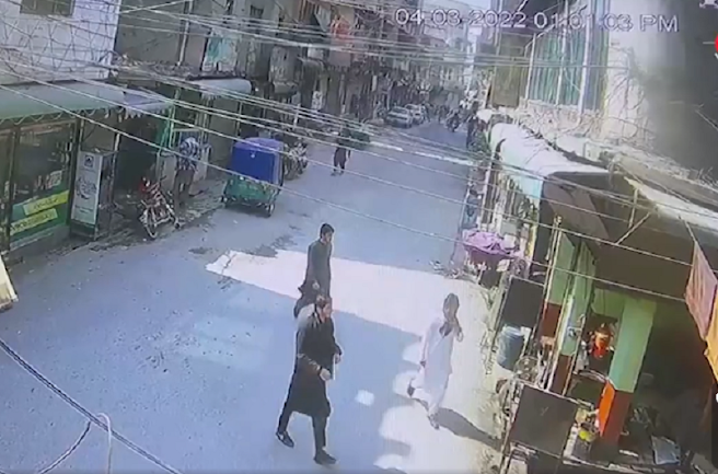CCTV film shows two overseers accompanied Peshawar self destruction plane