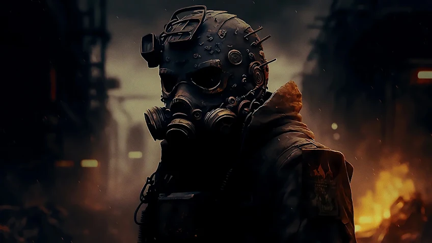 4K Toxic Mask Gas Wallpaper