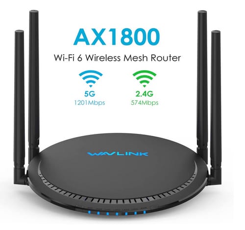 WAVLINK WN531AX2 WiFi 6 AX1800 Dual Band Easy Mesh Router