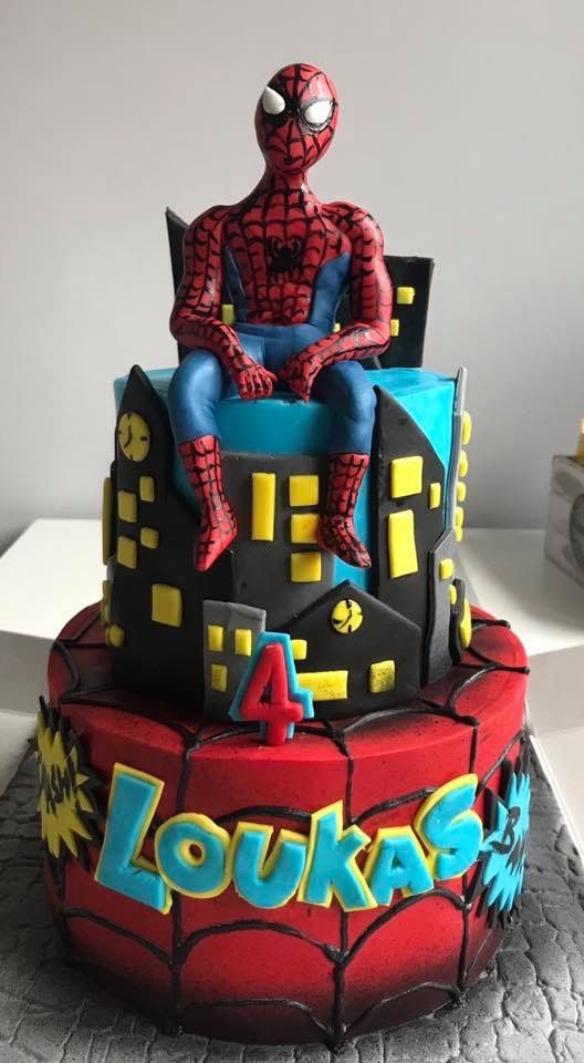 spider-man birthday cake