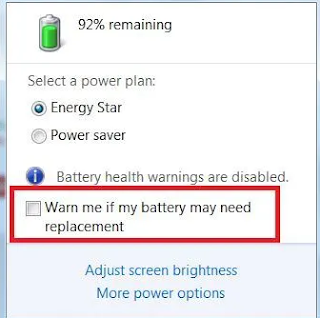 3 Cara Mengatasi Consider Replacing Your Battery di Windows 7