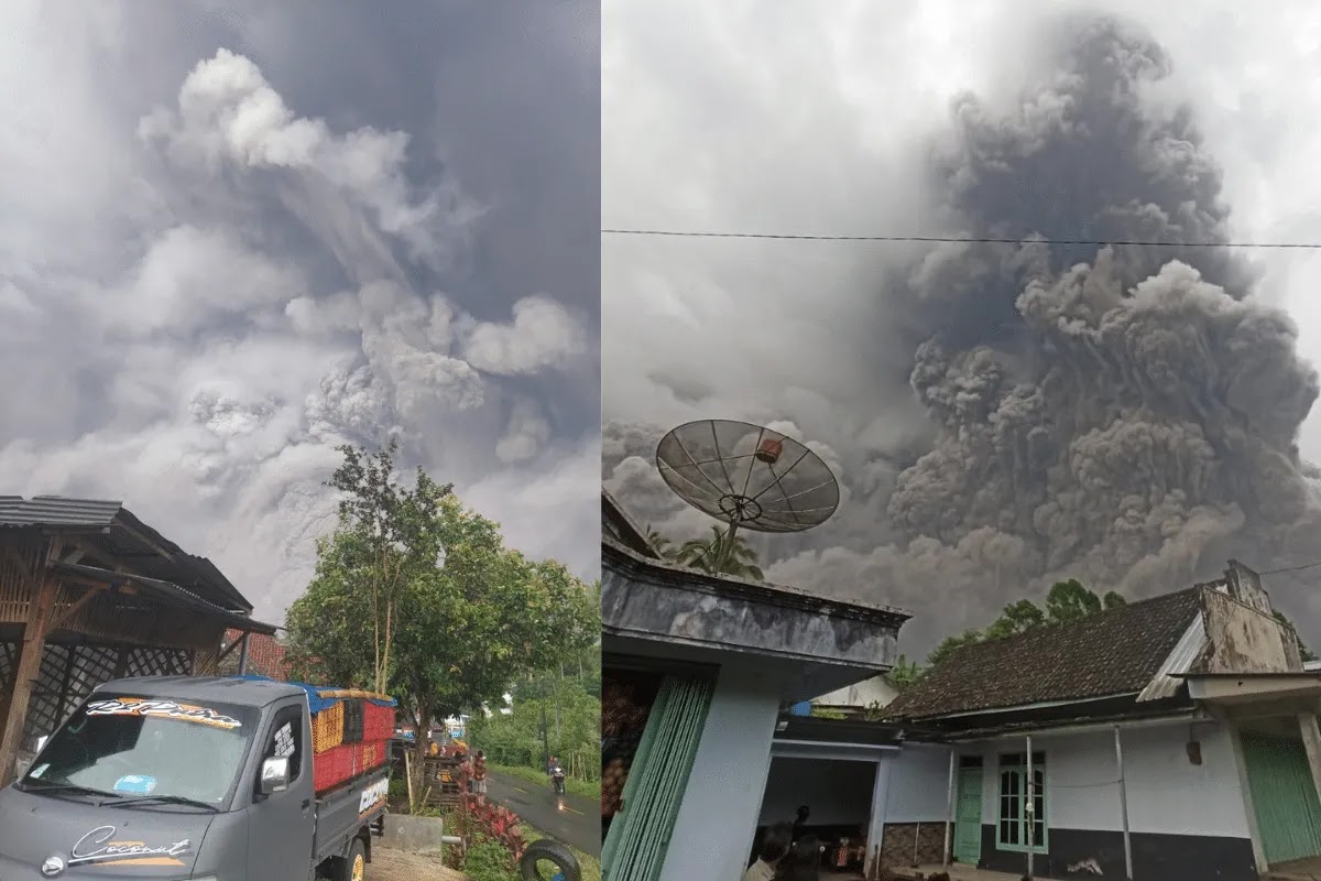 Erupción del volcán Semeru
