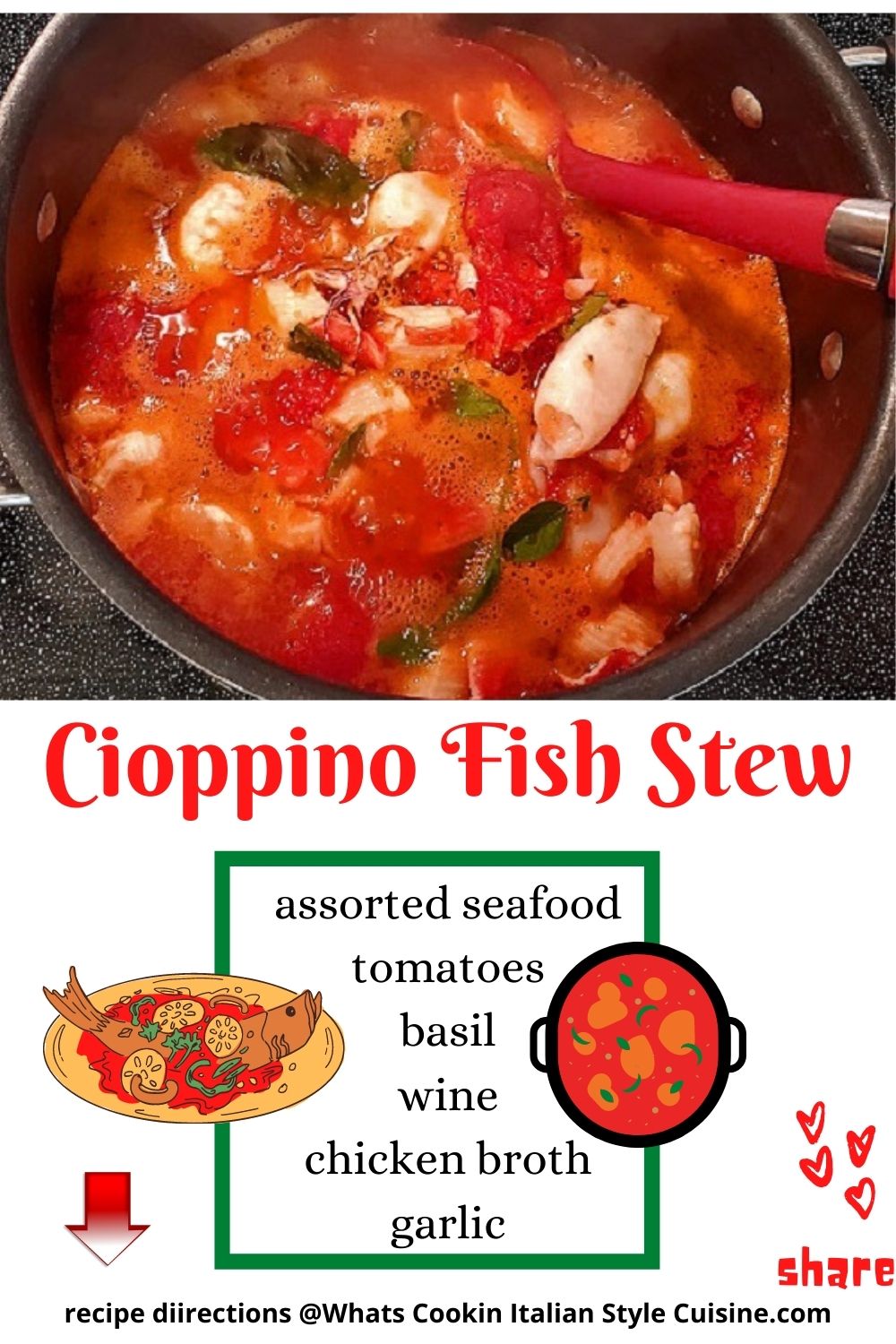 this is a pin on how to make Cioppino which is a fish stew