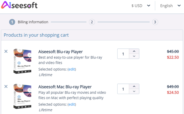 Aiseesoft Blu-ray Player Coupon Discount