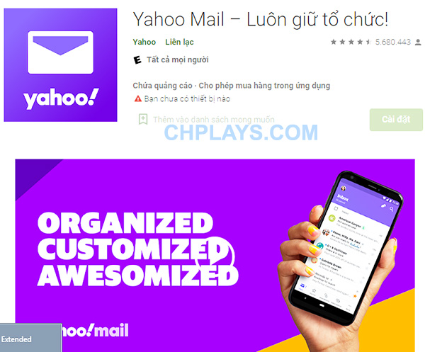 Yahoo Mail - Ứng dụng quản lý mail yahoo.con trên Android a