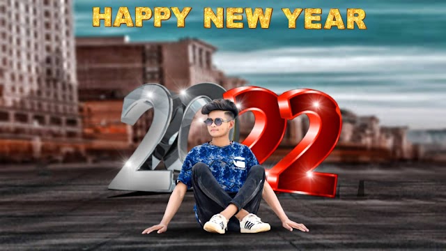 Happy new year 2022 photo editing | 2022 happy new year photo editing tutorial | Picsart editing