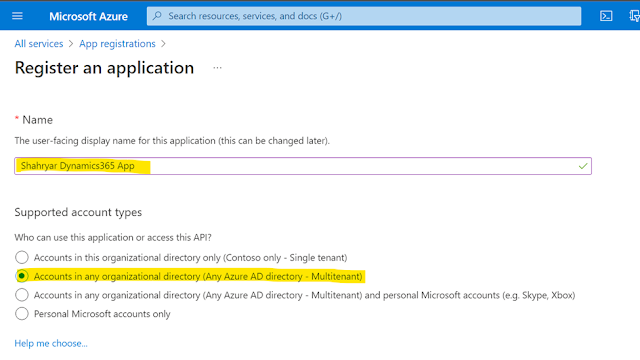 Register an App in Azure Active Directory