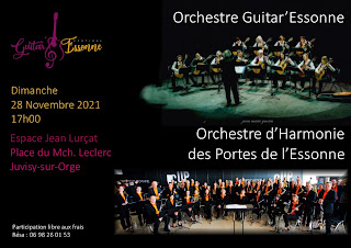 Festival Guitar'Essonne 2021 - Orchestre Guitar'Essonne - Orchestre d'Harmonie des Portes de l'Essonne - 28/11/2021 17h00