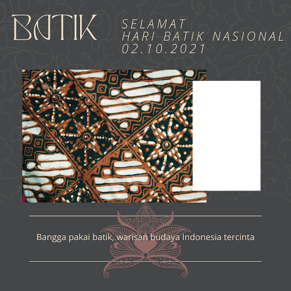 Link Twibbonize Hari Batik Nasional 2 Oktober 2022 id: batiknasionalsilvi